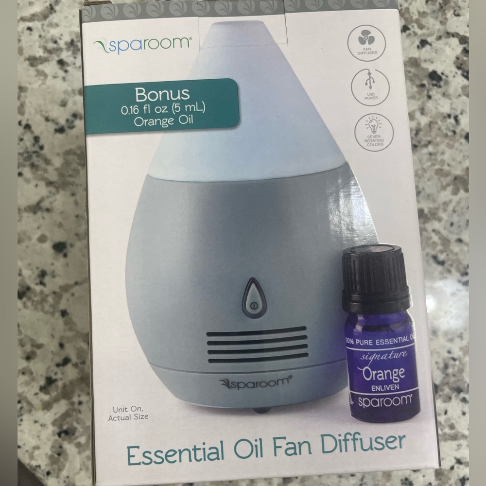 Essential oil fan diffuser
